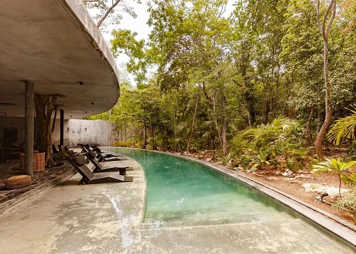Encanto Luxe Jungle 10min Beachhot Tubking Appartement Tulum