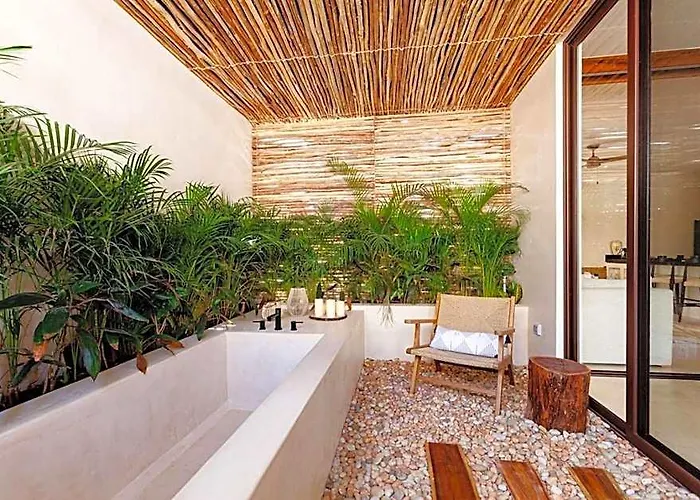 Appartement Encanto Luxe Jungle 10min Beachhot Tubking *